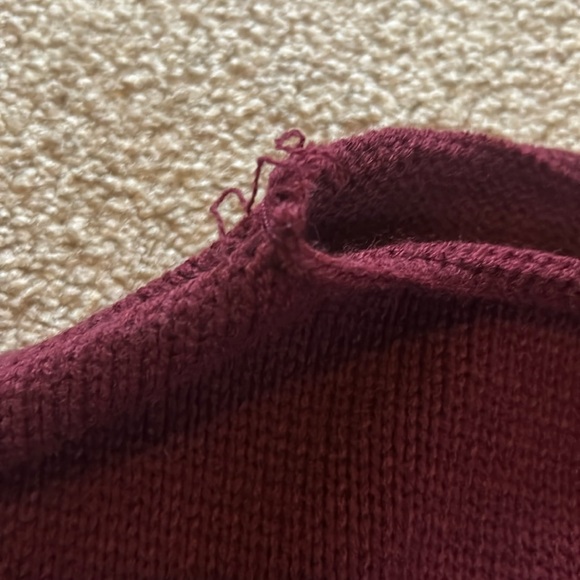 NWOT Miss Selfridge off the shoulder slouchy knit rose sweater - Picture 11 of 16